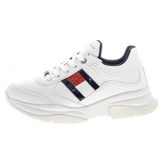 SNEAKERSY TOMMY HILFIGER LOW CUT LACE-UP WHITE