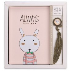 WOODEN BUNNY NOTEBOOK 128 SHEETS