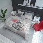 DOUBLE-SIDED QUILTED BEDSPREAD 170 X 210 CM HOME SWEET HOME