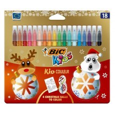 BIC KIDS FLAMASTRY KID COULEUR 18 KOLOROW