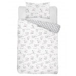 BABY BEDDING SET MAYAMOO 90 X 120 CM KITTENS DOGS 2946CD