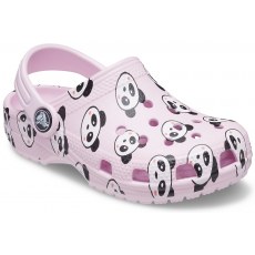 CHODAKI CROCS KIDS CLASSIC PANDA PRINT 206999 BALLERINA PINK