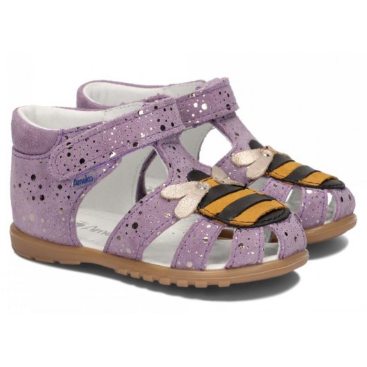 SANDALS AMEKO FIRST STEPS BEE LILAC