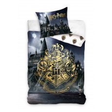 SINGLE DUVET SET 160 X 200 CM HARRY POTTER HOGWARTS CASTLE HP202019
