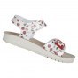SANDALS GEOX COSTAREI SILVER/RED