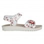 SANDALS GEOX COSTAREI SILVER/RED