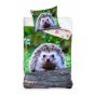 SINGLE DUVET SET 140 X 200 CM ANIMAL HEDGEHOG NL211002-PP