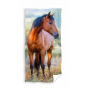 BATH TOWEL 70 X 140 CM ANIMAL HORSE TNL204015-R