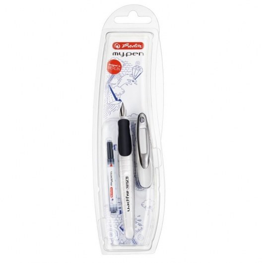 HERLITZ PIÓRO WIECZNE MY.PEN BIAŁY/CZARNY