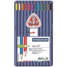 KREDKI TRÓJKĄTNE STAEDTLER ERGO SOFT 12 KOLORÓW