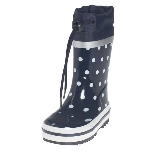 RAIN BOOTS PLAYSHOES NAVY BLUE WITH DOTS 181767-11