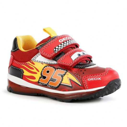 SNEAKERSY GEOX TODO CARS RED/BLACK LED LIGHTS