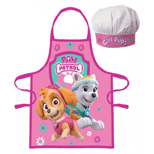 PROTECTIVE APRON WITH CHEF HAT PAW PATROL (1058)