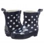 RAIN BOOTS PLAYSHOES NAVY BLUE DOTS 180358