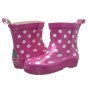 KALOSZE PLAYSHOES RÓŻOWE KROPKI KRÓTKIE 180358