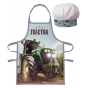 PROTECTIVE APRON WITH CHEF HAT TRACTOR (035)