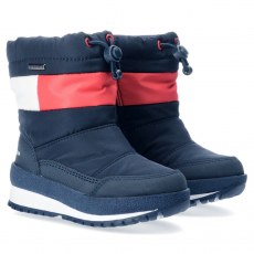 ŚNIEGOWCE TOMMY HILFIGER BLUE/RED/WHITE WATERPROOF