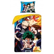 POSCIEL BAWELNIANA DZIECIECA 140 X 200 CM MY HERO ACADEMIA MHA-5421BL