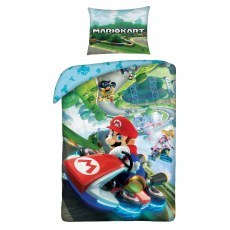 SINGLE DUVET SET 140 X 200 CM NINTENDO SUPER MARIO BROS NO-398BL