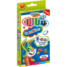 COLOURED PENCILS BAMBINO 10 PCS