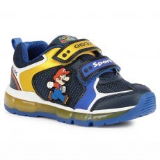SNEAKER GEOX ANDROID ROYAL/YELLOW SUPER MARIO LED LIGHTS