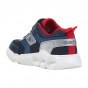 SNEAKERSY GEOX WROOM JUNIOR BOY NAVY/RED LED LIGHTS