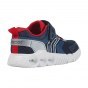 SNEAKERSY GEOX WROOM JUNIOR BOY NAVY/RED LED LIGHTS