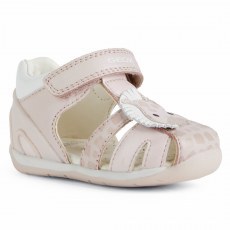 SANDAŁY GEOX EACH BABY GIRL LT ROSE/WHITE