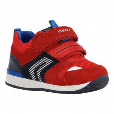 SNEAKERS GEOX RISHON BABY BOY RED/NAVY