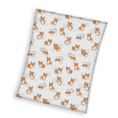 FLANNEL BLANKET 130 X 170 CM DOGS ROT211177