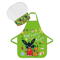 PROTECTIVE APRON WITH CHEF HAT BING (140)