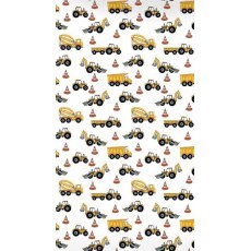 FITTED SHEET 90 X 120 CM CONSTRUCTION VEHICLES (1361)