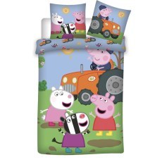 SINGLE DUVET SET 140 X 200 CM PEPPA PIG (102)