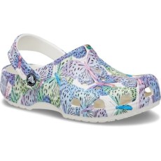 CROCS KIDS CLASSIC BUTTERFLY CLOG 208297 WHITE/MULTI