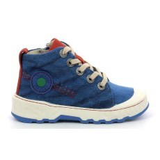 SHOES KICKERS KICKRUP BLUE ROUGE