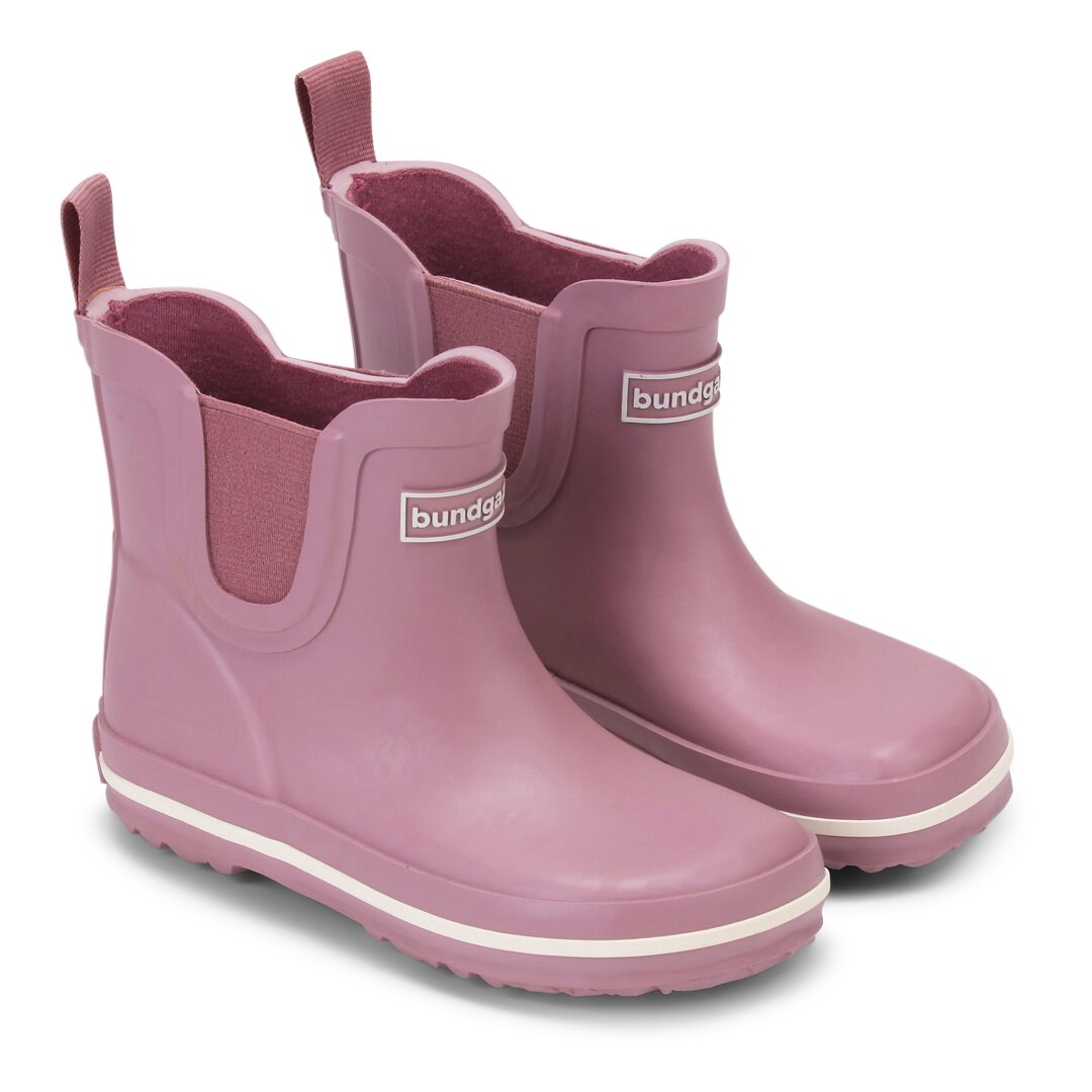 Bundgaard - Kalosze dziecięce barefoot Charly Low Dark Rose