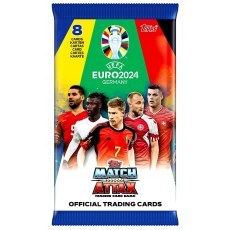 UEFA EURO 2024 GERMANY KARTY PILKARSKIE TOPPS CARDS SASZETKI Z KARTAMI 1 SZT MIX WZOROW
