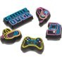 CROCS JIBBITZ™ CHARMS 10012094 LIGHTS UP NEON GAMER 5-PACK