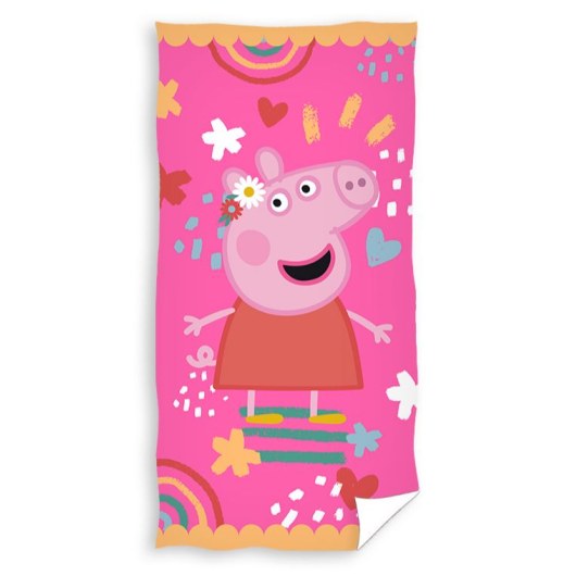 RĘCZNIK KĄPIELOWY PLAŻOWY 70 X 140 CM ŚWINKA PEPPA PP232302-R