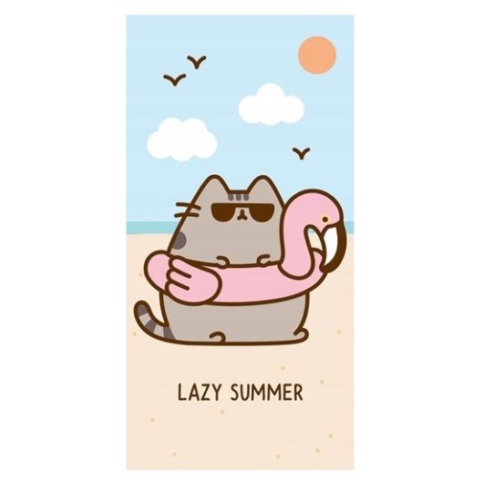 RĘCZNIK KĄPIELOWY PLAŻOWY 70 X 140 CM PUSHEEN THE CAT PTC224061-R