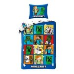 SINGLE DUVET SET 140 X 200 CM MINECRAFT MNC-566BL