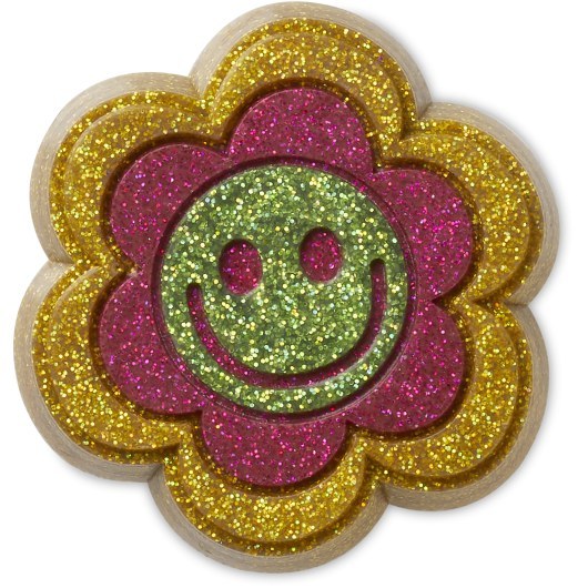 CROCS JIBBITZ CHARMS PRZYPINKA 10012339 GLITTER HAPPY DAISY