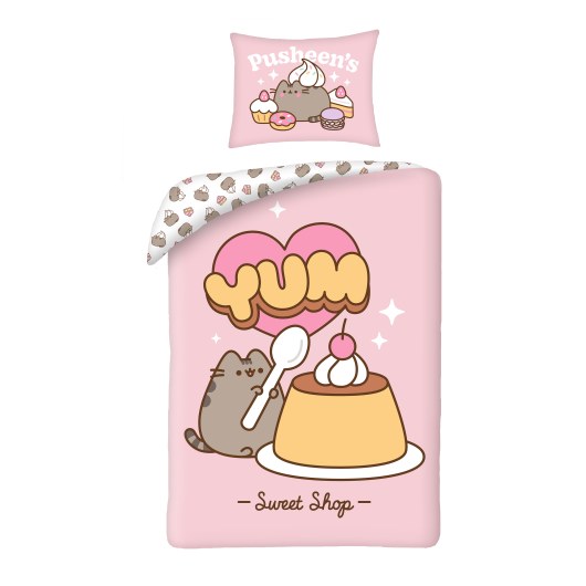 POŚCIEL BAWEŁNIANA 140 X 200 CM PUSHEEN SWEET SHOP PUS-2552BL