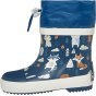 RAIN BOOTS PLAYSHOES FOREST LINED NAVY 180393-11