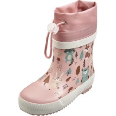 RAIN BOOTS PLAYSHOES FOREST LINED LIGHT PINK 180393-14