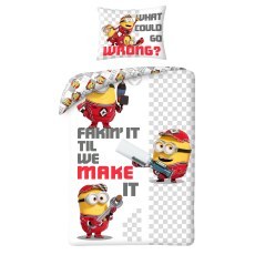 POSCIEL MIKROFIBRA 140 X 200 CM MINIONKI MIN-0242BL