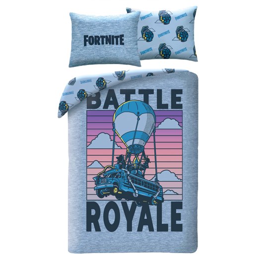 POŚCIEL MIKROFIBRA 140 X 200 CM FORTNITE BATTLE ROYALE FTN-676BL