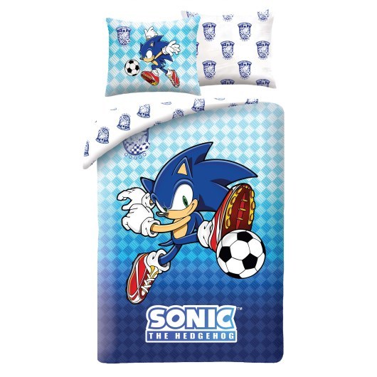 SINGLE DUVET SET MICROFIBER 140 X 200 CM SONIC THE HEDGEHOG SHH-083BL