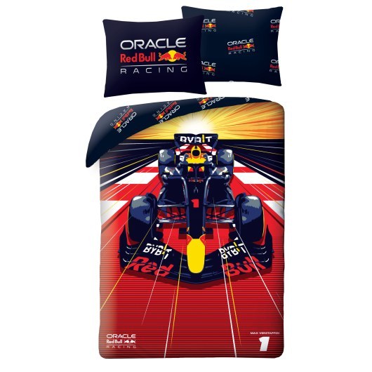 SINGLE DUVET SET 140 X 200 CM ORACLE RED BULL RACING RBR-005BL