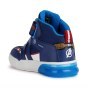 SHOES GEOX GRAYJAY MARVEL AVENGERS CAPTAIN AMERICA NAVY/RED LED LIGHTS